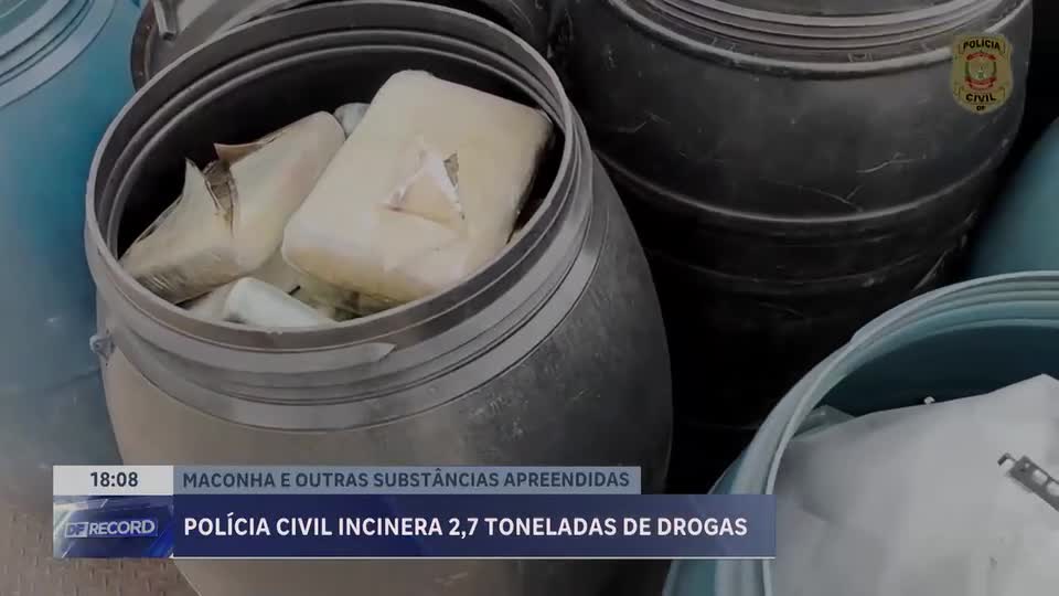 Combate ao tráfico: Polícia Civil incinera quase três toneladas de drogas