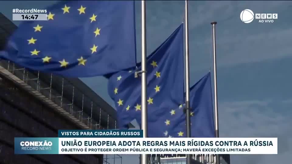 União Europeia adota regras mais rígidas de visto para cidadãos russos