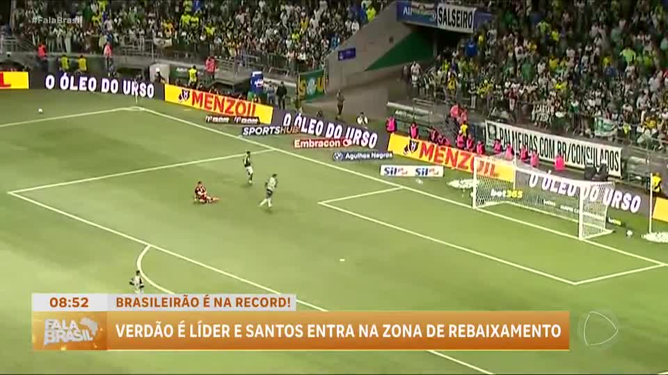 Fala Esporte: Palmeiras vence Santos e lidera o Brasileirão