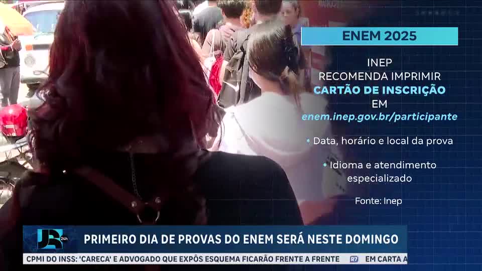 Primeiro dia de prova do Enem 2025 acontece neste domingo (9)