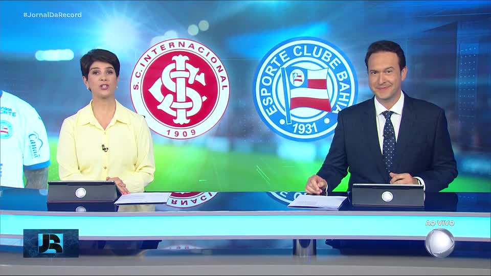 Brasileirão: RECORD transmite Internacional e Bahia neste sábado (8)