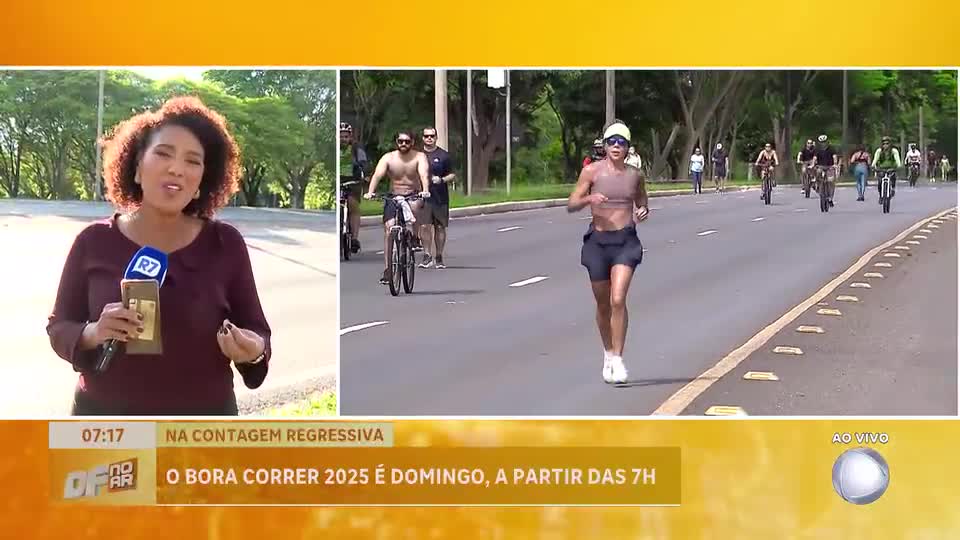 Eixão do Lazer se prepara para o Bora Correr neste domingo em Brasília