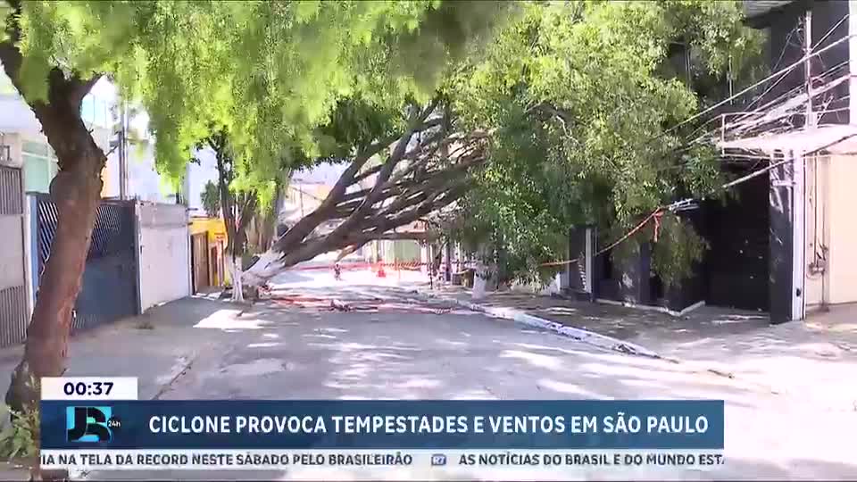 Ciclone provoca tempestades e ventos em São Paulo e gera alerta da Defesa Civil