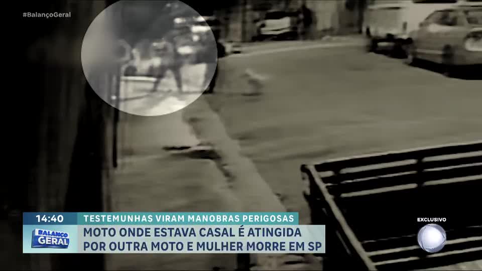 Mulher morre após ser atingida por moto em São Paulo