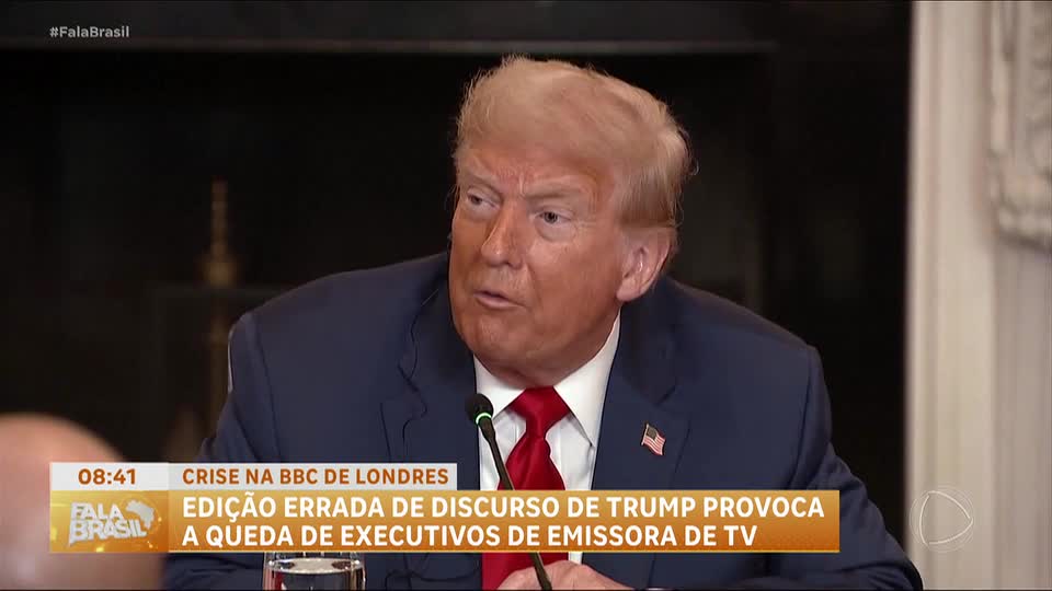 Diretores da BBC deixam cargos após crítica sobre edição de discurso de Trump