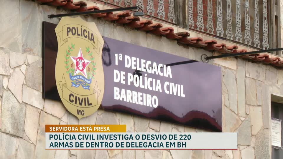 Funcionária da Polícia Civil é investigada por suspeita de desvio de armas em Minas Gerais