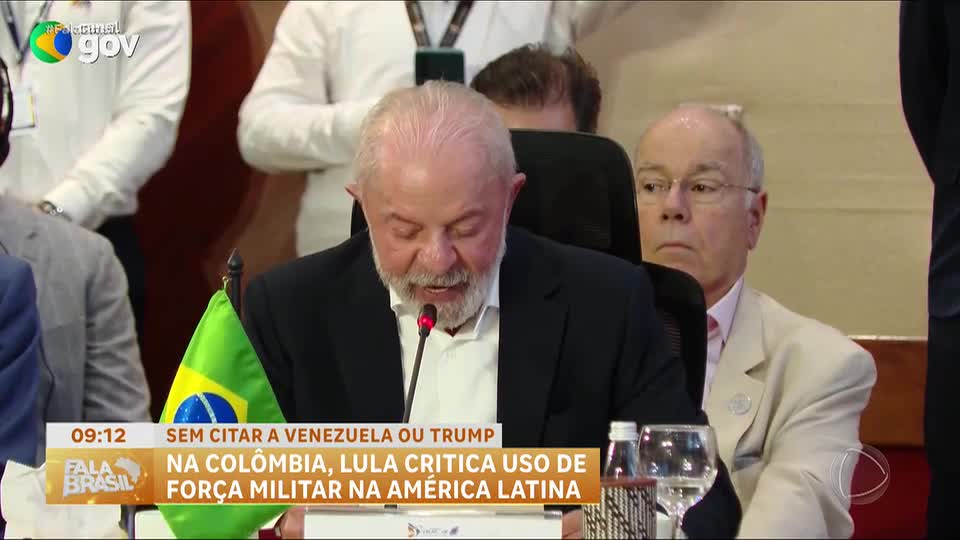 Lula discursa em cúpula na Colômbia e critica ações militares