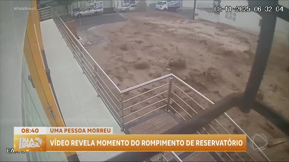Reservatório de água rompe, causa destruição e deixa um morto na Paraíba