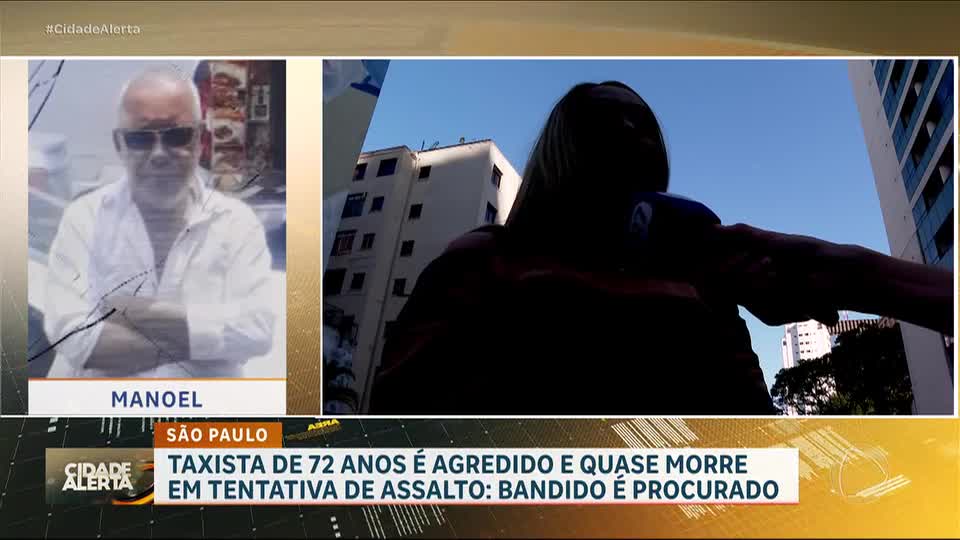 Taxista idoso é espancado por criminosos durante assalto em São Paulo