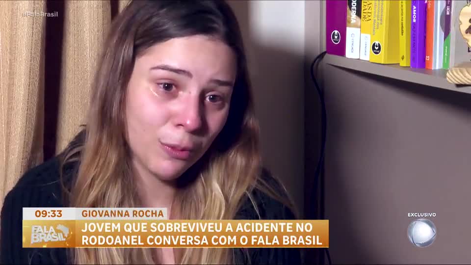 ‘Meu coração tá com sentimentos destroçados’, diz única sobrevivente de acidente no Rodoanel