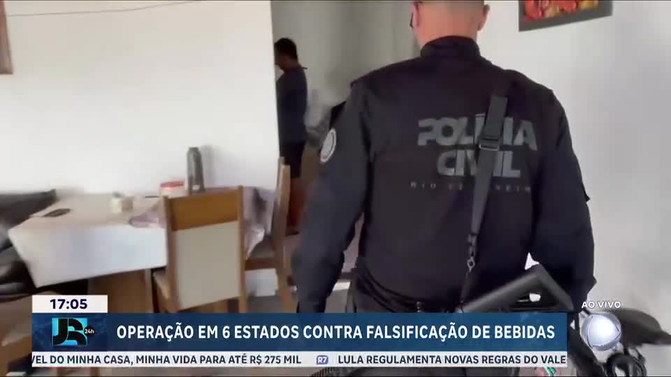 Polícia faz operação em seis estados contra falsificação de bebidas alcoólicas