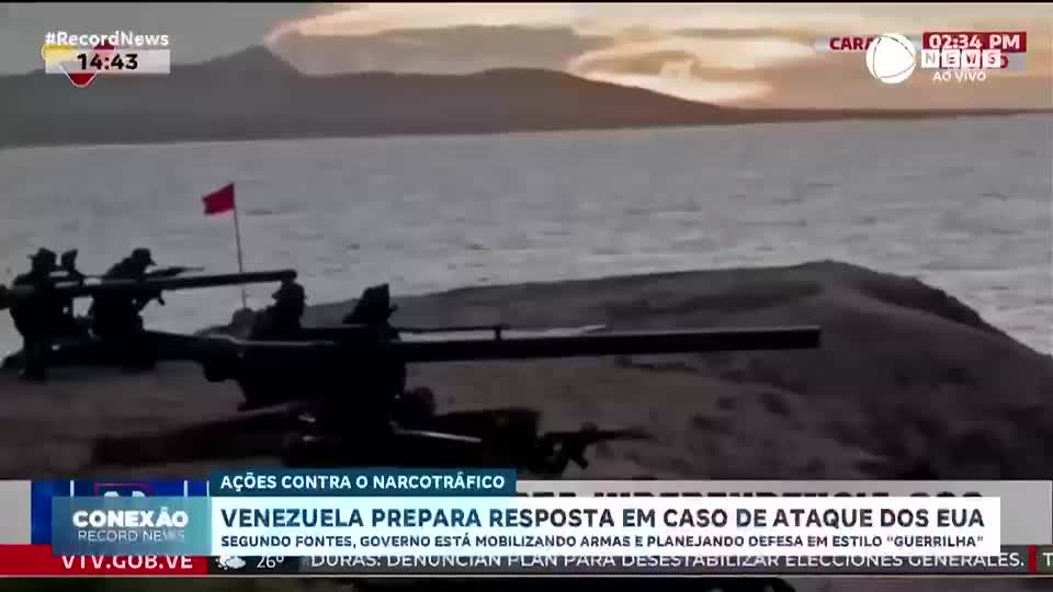 Venezuela prepara reposta em caso de ataques dos EUA