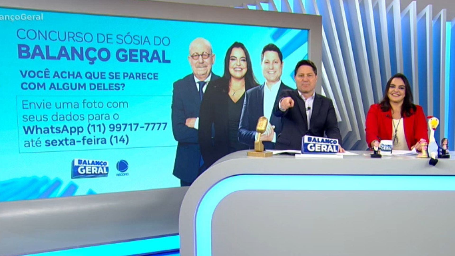 Balanço Geral lança concurso de sósia para o público; inscrições vão até sexta (14)