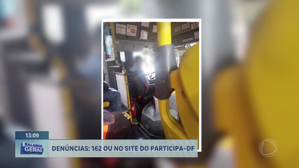 Motorista flagrado ao celular põe segurança de passageiros em risco no DF