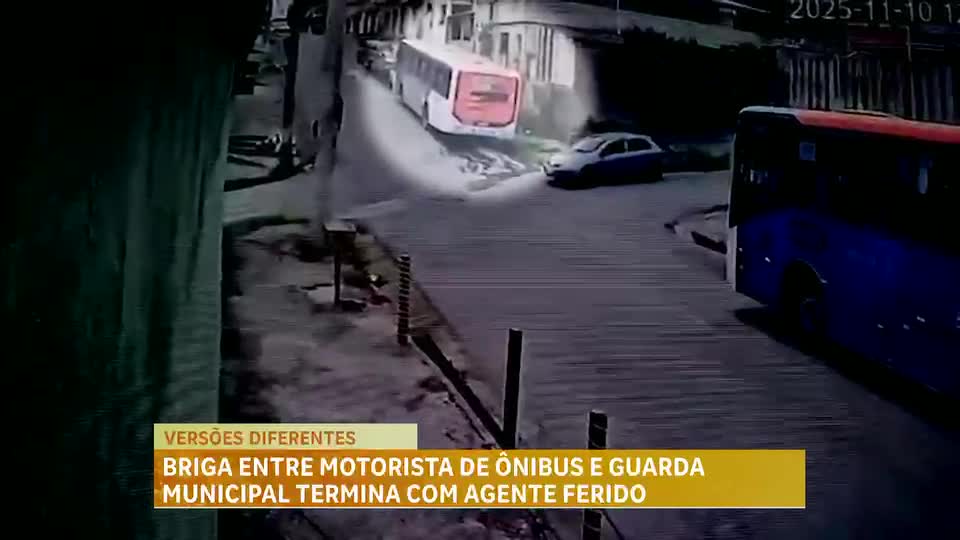 Briga entre motorista de ônibus e guarda municipal termina com agente ferido na Grande BH