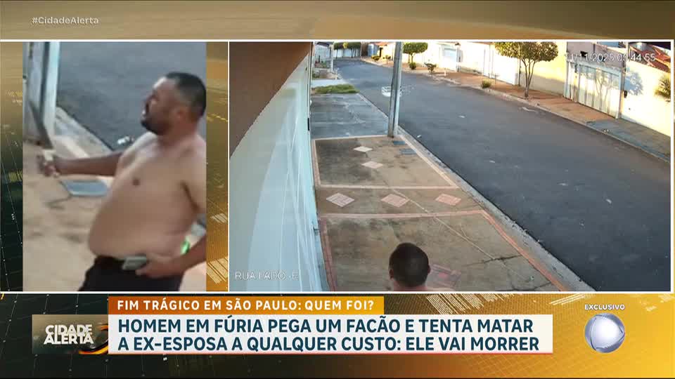 Homem tenta atacar ex-esposa com facão, mas é morto por vizinhos no interior de São Paulo