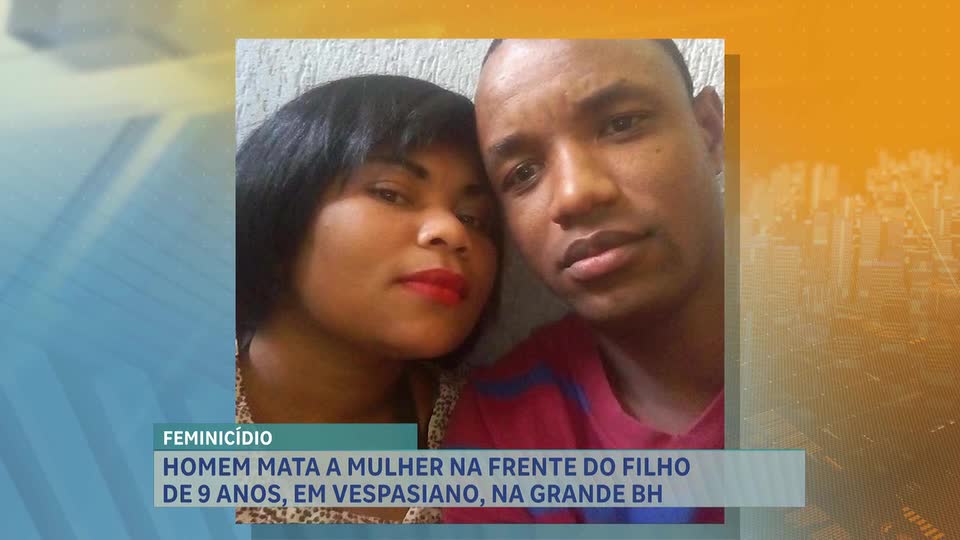 Homem é preso suspeito de matar mulher na frente do filho em Vespasiano, na Grande BH