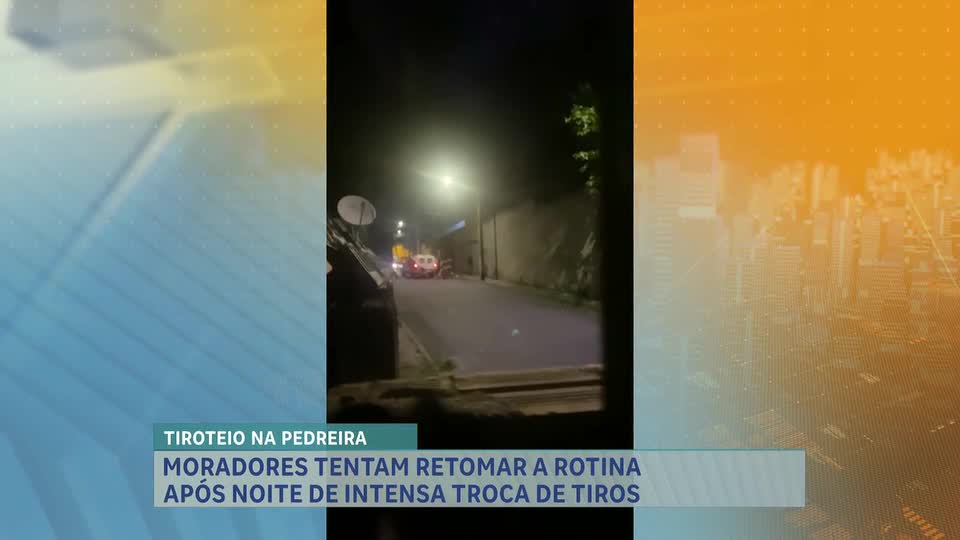 Moradores tentam retormar a rotina após noite intensa de tiros em Belo Horizonte