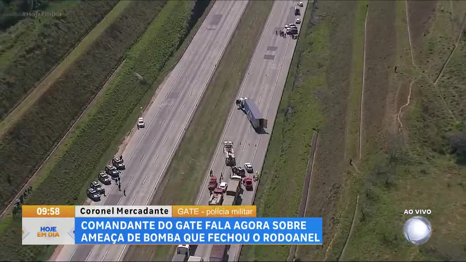 Coronel do Gate explica trabalho da polícia em ameaça de bomba no Rodoanel