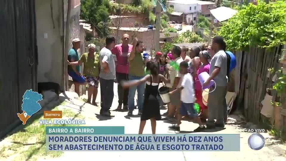 Bairro a Bairro: moradores denunciam que vivem há 10 anos sem água e esgoto tratados em bairro de BH