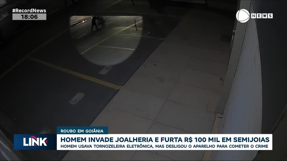 Homem invade joalheria e furta mais de R$ 100 mil em semijoias