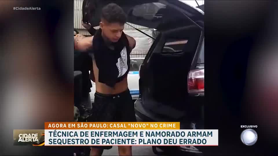 Técnica de enfermagem e namorado armam sequestro de paciente e são descobertos