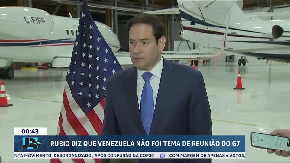 Marco Rubio nega debate sobre Venezuela e restrição britânica em reunião do G7