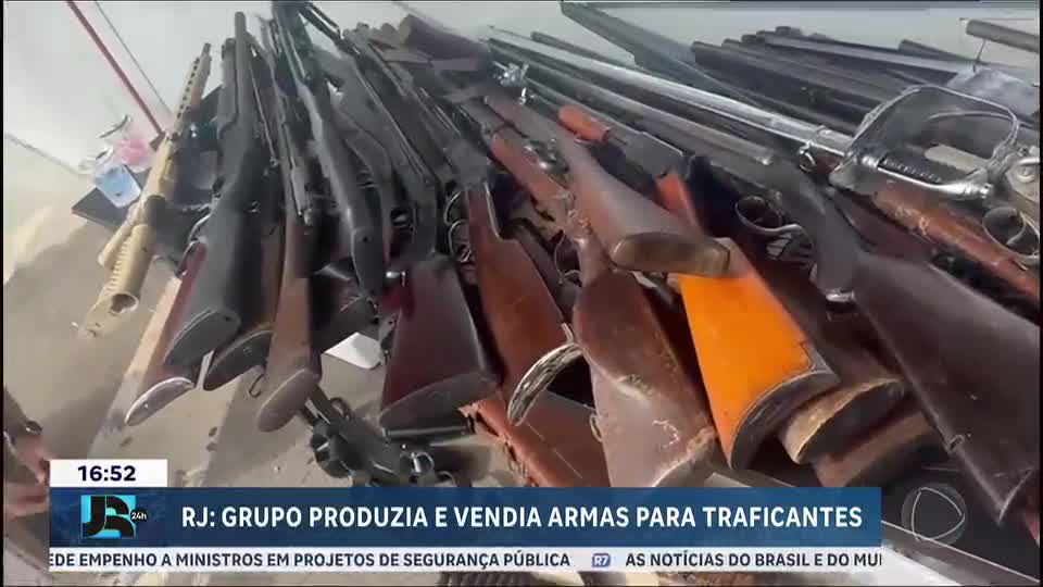 Seis são presos por fabricação ilegal de armas no RJ e PR