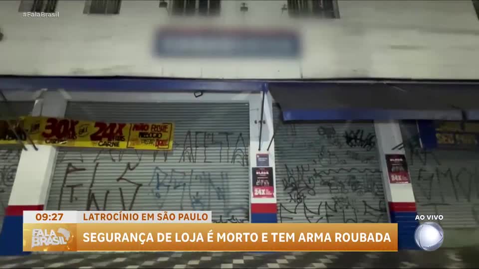 Segurança de loja em São Paulo é morto durante assalto