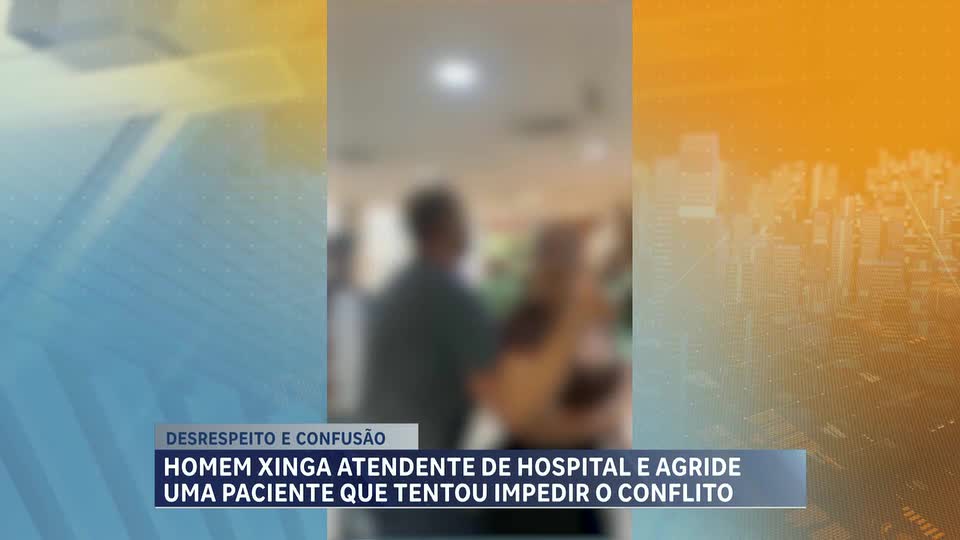 Homem xinga atendente de hospital e agride paciente que tentou impedir conflito em BH