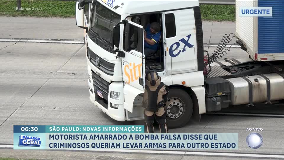 Polícia analisa inconsistências em relato do motorista de caminhão que parou Rodoanel, em SP