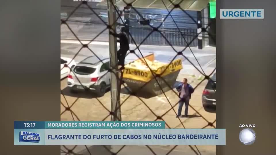 Dupla é flagrada roubando cabos de energia no Núcleo Bandeirante (DF)