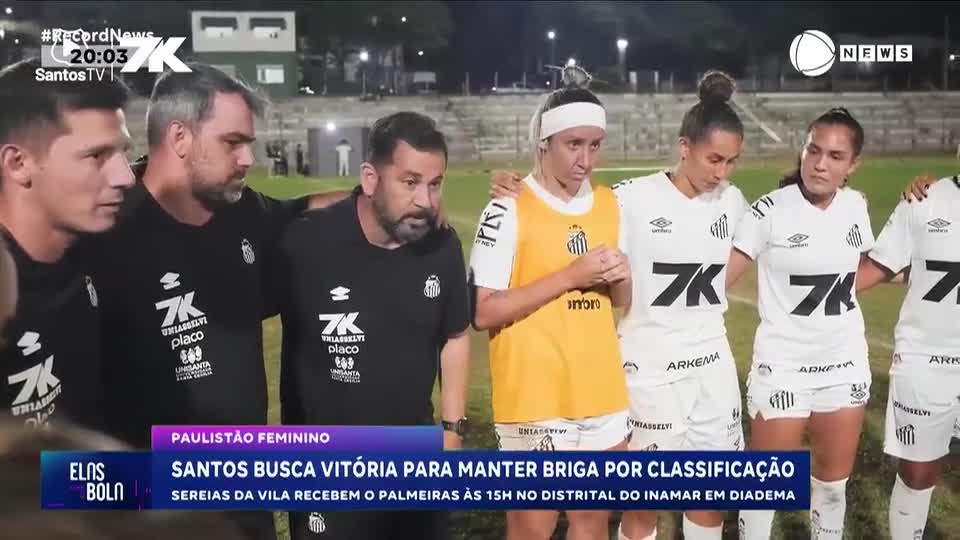 Paulistão Feminino: Santos busca vitória para manter briga por classificação