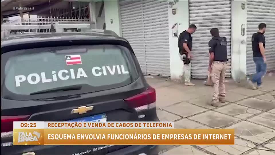 Esquema de venda ilegal de cabos telefônicos é desmantelado