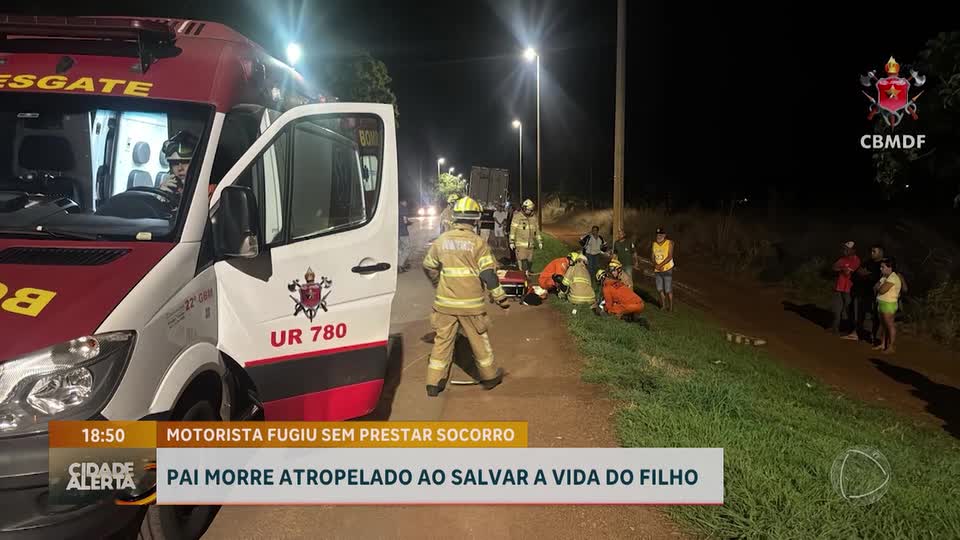 Homem morre ao salvar filho de 13 anos de atropelamento no Paranoá (DF)