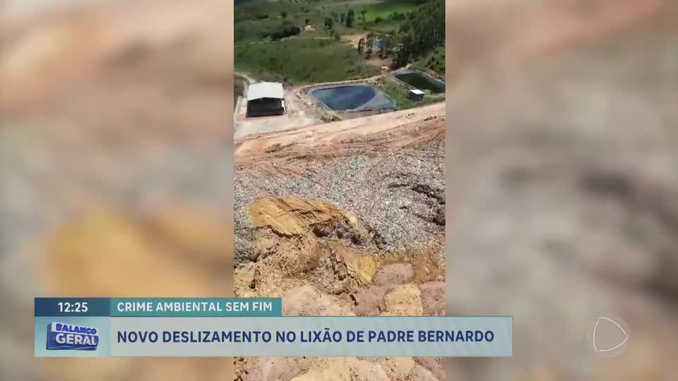 Novo deslizamento em aterro sanitário em Padre Bernardo (GO) preocupa autoridades
