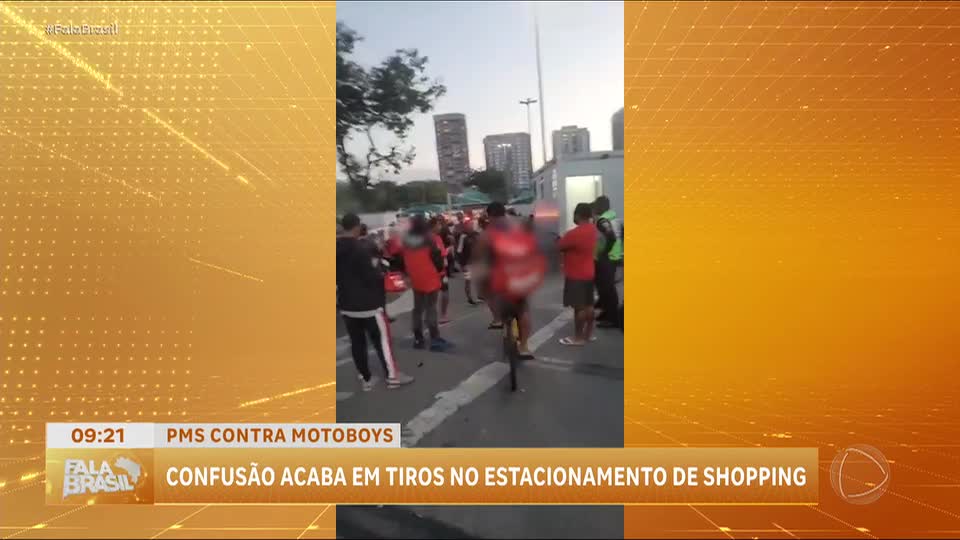 Confusão entre motoboys e policiais termina em tiroteio em shopping do Rio de Janeiro