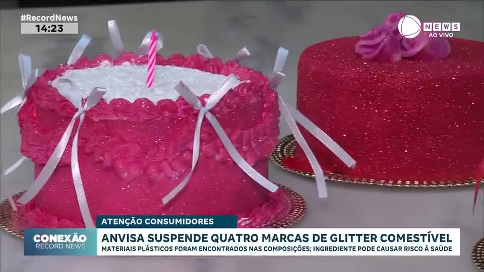 Anvisa suspende quatro marcas de glitter comestível