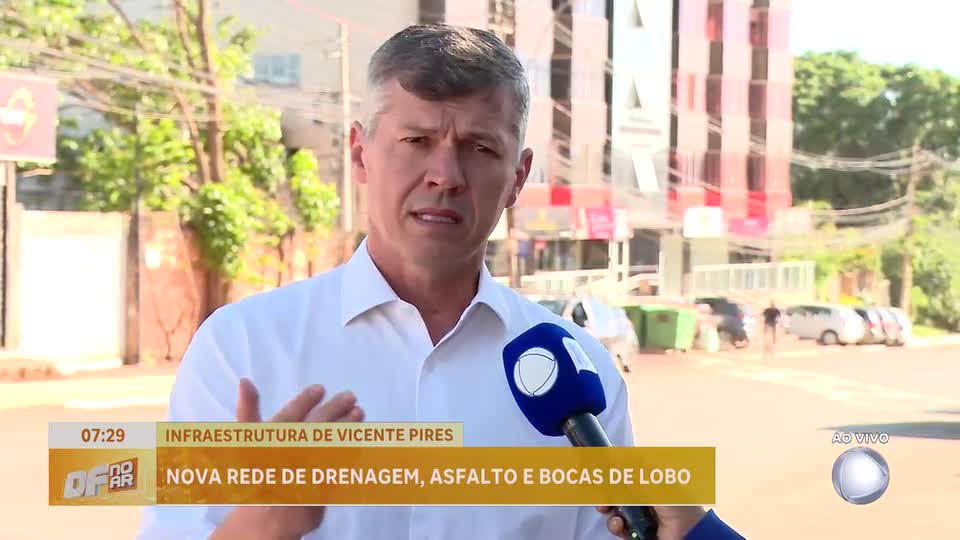 Nova rede de drenagem é instalada em Vicente Pires (DF)