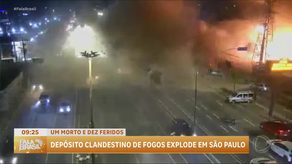 Vídeo mostra momento da explosão em depósito clandestino de fogos no Tatuapé
