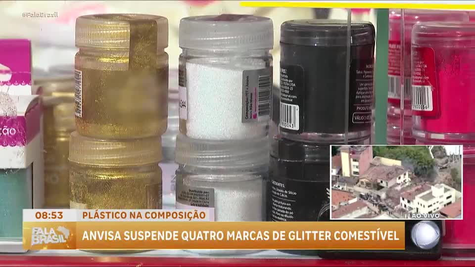 Anvisa suspende quatro marcas de glitter comestível por conter plástico