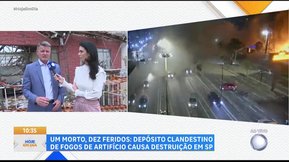 Major Palumbo explica riscos de armazenar fogos de artifício em locais inadequados