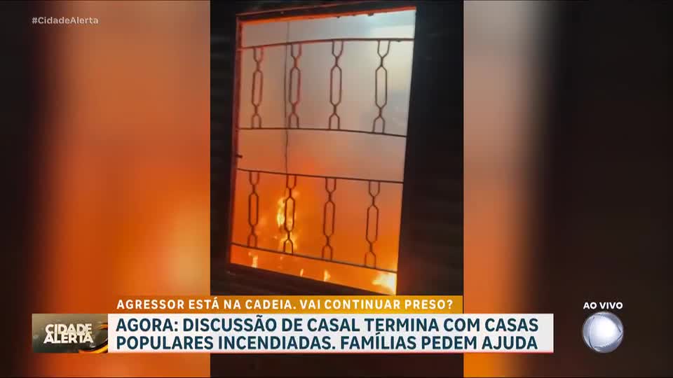 Homem é preso após atear fogo na casa onde vivia com a esposa em Sorocaba (SP)