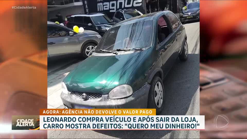 Patrulha do Consumidor: Jovem compra carro com defeitos e agência não devolve o valor pago