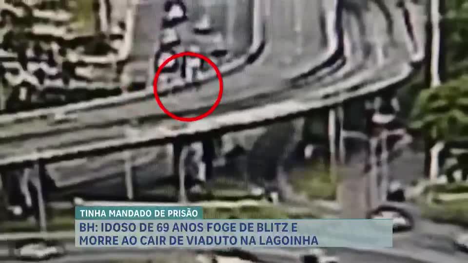 Motociclista de 69 anos morre após acidente em viaduto de Belo Horizonte