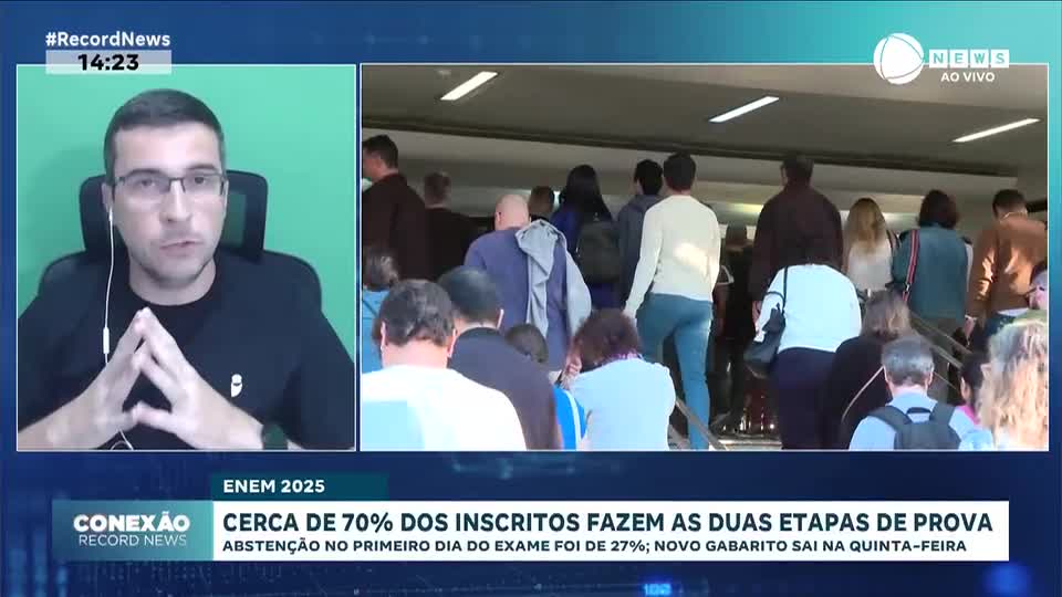 Enem 2025: cerca de 70% dos inscritos fazem as duas etapas de prova
