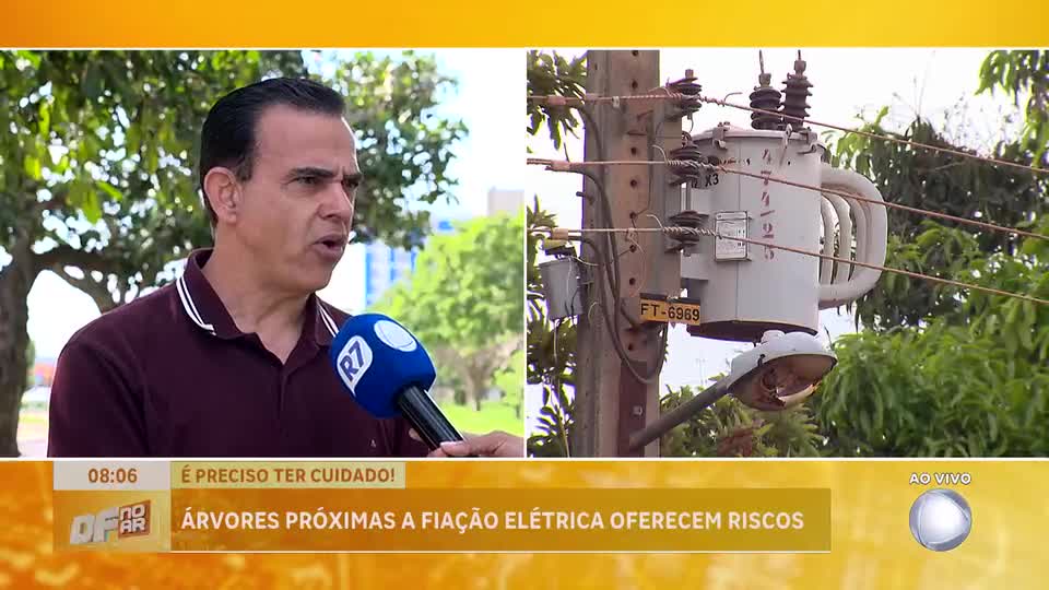 Homem morre ao colher manga após encostar vara na rede elétrica no Gama (DF)