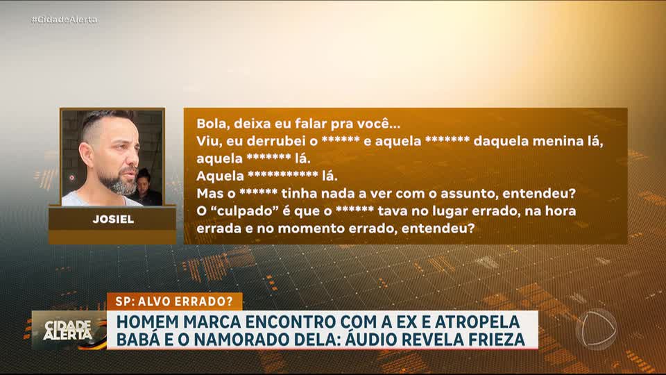 Homem atropela casal durante ataque à ex-companheira e confessa o crime em áudio