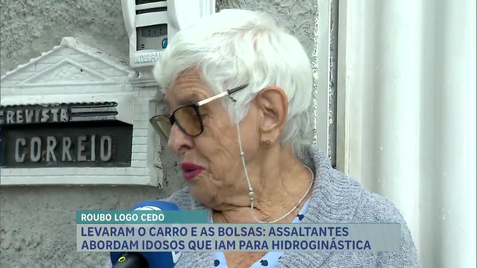 Flagrante: idosos são assaltados ao irem para aula de hidroginástica em Belo Horizonte