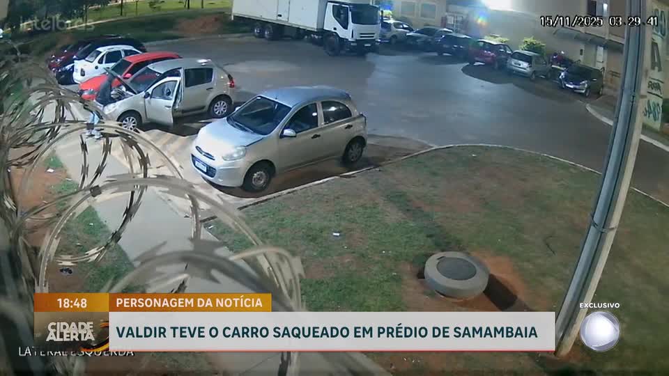 ‘Estamos à mercê dos bandidos’: morador denuncia furto a carro em Samambaia Norte (DF)